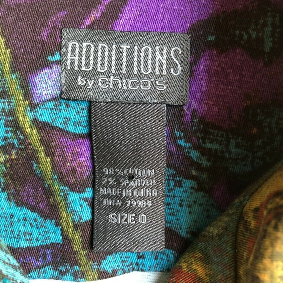 Additions by Chicos 3/4 Sleeve Button Shirt Jacket - Picture 3 of 5